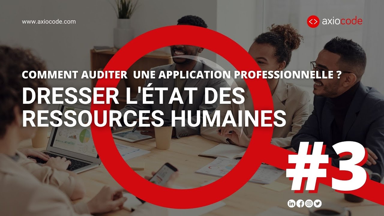 Comment dresser l'état des ressources humaines affectées à l'application ? (3/7)