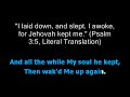 Christian Karaoke Praise Song Psalm 3 worship youtube video