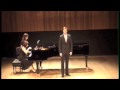 Zachary Park, Tenor - Louise Pelletier, Piano Luigi Denza Non t'amo piu