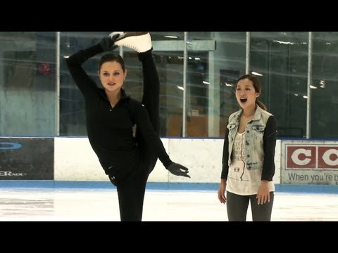 Figure Skating - Olympic figure skating silver medalist Sasha Cohen takes Michelle out on the ice rink and teaches her a few basic ice skating tips and moves in this exclusiv...