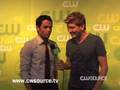 Jason C. talks to Penn Badgley at CW Upfronts