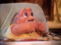 baby sinclair gets into the fridge when his brother and sister leave him alone in the kitchen.