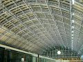St Pancras Internation the night before opening