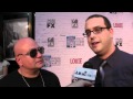 Comedian Robert Kelly & Joe DeRosa at the season 2 premiere of FX's 'Louie'