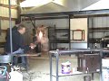 handblown glass in the making