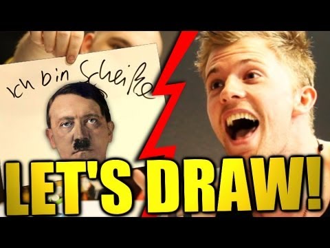 how to draw hitler