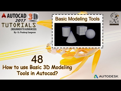 Basic 3D Modeling Tools & Gizmo in Autocad