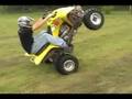 Suzuki z400 wheelie & stoppie.