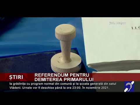 Referendum pentru demiterea primarului