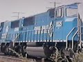 Conrail SD60 #6856 leads Conrail train through Hillside NJ