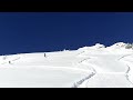JJ getting fresh tracks on yellow trail in Alta