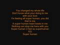 Superhuman W/Lyrics