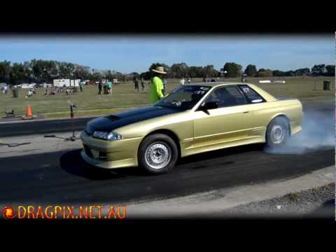 Turbo Nissan Skyline - Warrnambool Drags 15/04/2012