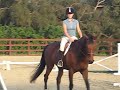 Caryn riding Gwen with Don Sachey