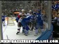  bryan mccabe vs against shean donovan nhl ice hockey fight scrap give away own goal toronto maple leafs ottawa senators