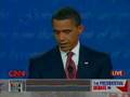 Obama reads name off bracelet during 1st presidential debate