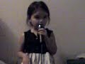3 year old singing I'm so sick!