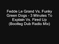 fedde le grand vs. funky green dogs - 3 minutes to explain vs. fired up (bootleg dub radio mix)