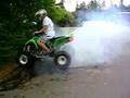 Kfx400 Driveway burnout