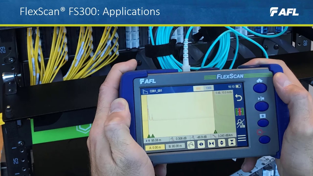 FlexScan FS300 Multimode and Single-mode Quad OTDR