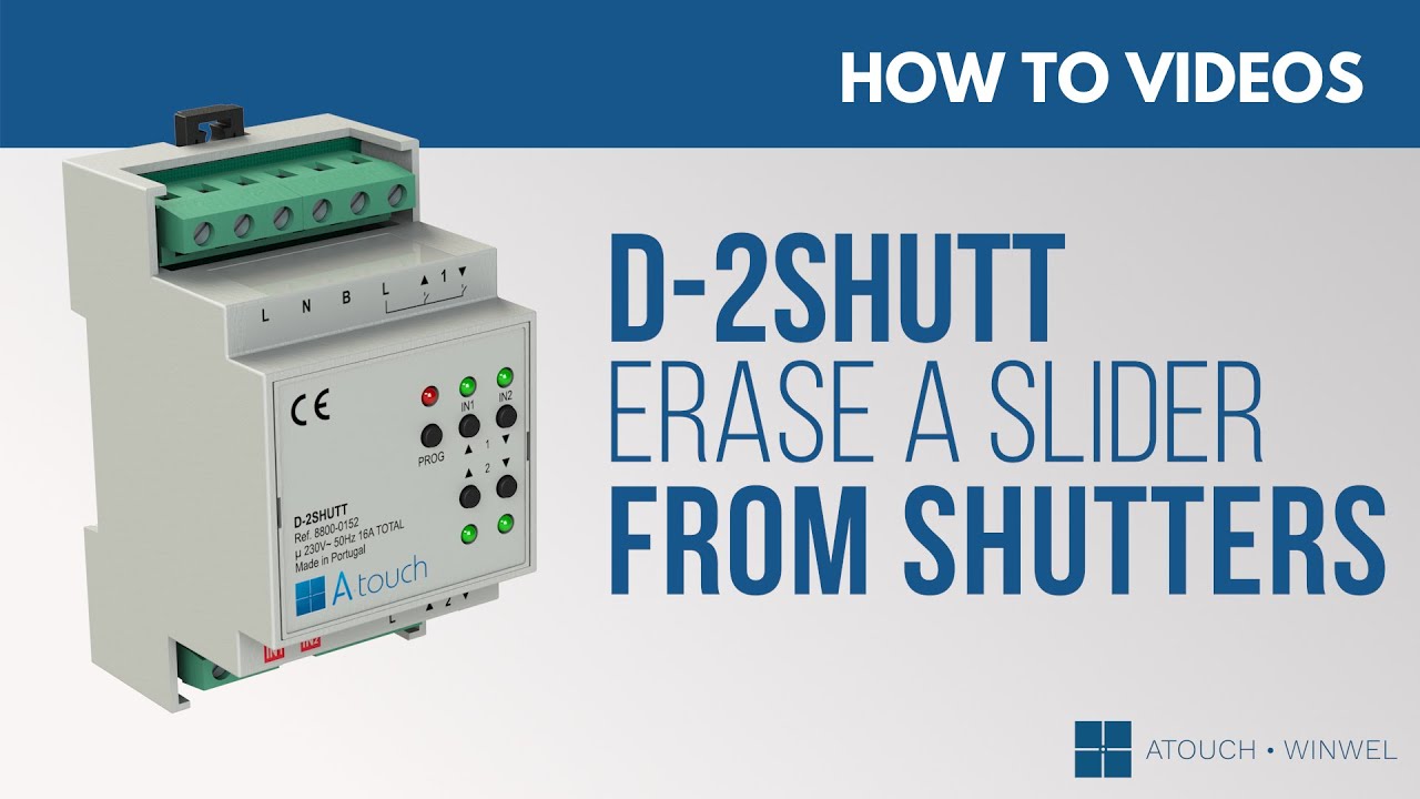 Como apagar um controle de deslize dos estores