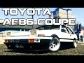 Toyota AE86 Coupe Tunable 0.1 для GTA 5 видео 4