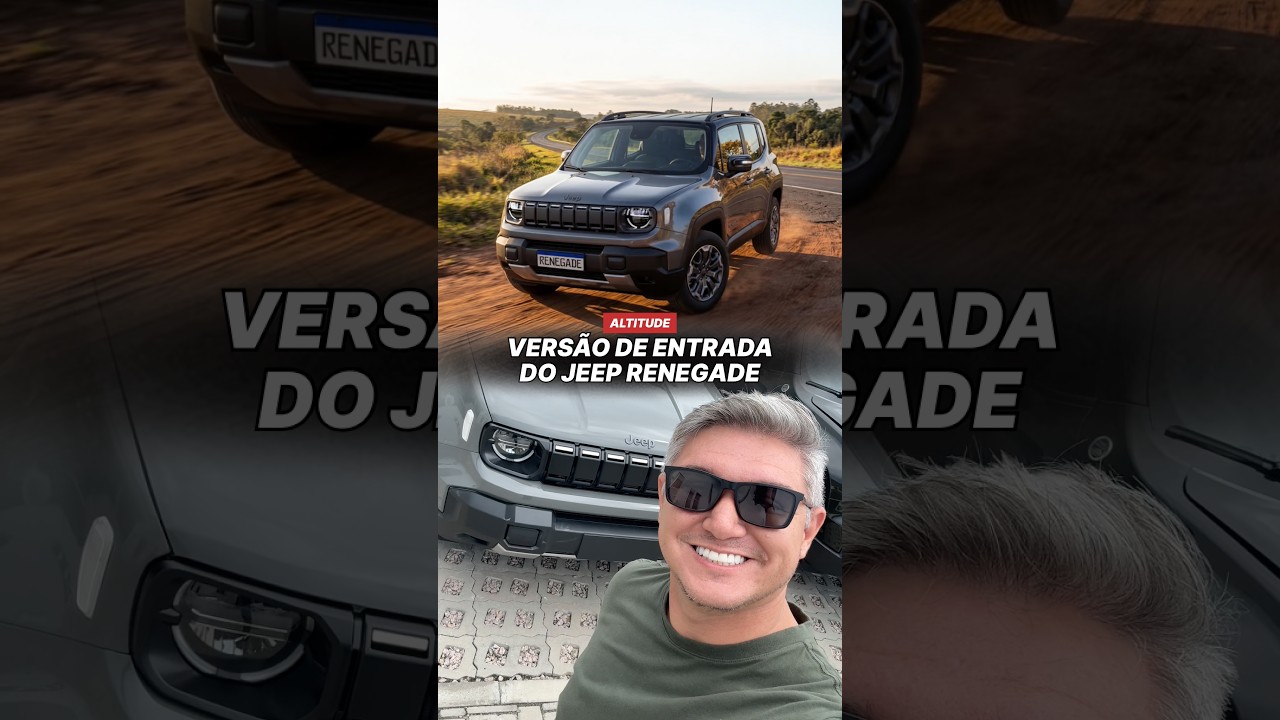 Renegade Altitude 2027 por R$ 129.990. Conheça a versão de entrada do SUV compacto da Jeep