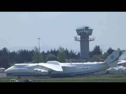 airport - 21st May 13.30 2013 The worlds biggest aircraft AN-225 taxiing to park after touching down at Shannon (SNN) Ireland. check out my video of this super sized f...