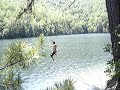 John on a rope swing