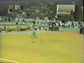 Soviet gymnast Elena Zabrodina performs on FX at the 1984 Jr. European Gymnastics Champs.