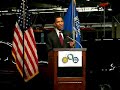 Barack Obama campaigning at GM plant in Janesville