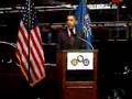 Barack Obama campaigning at GM plant in Janesville