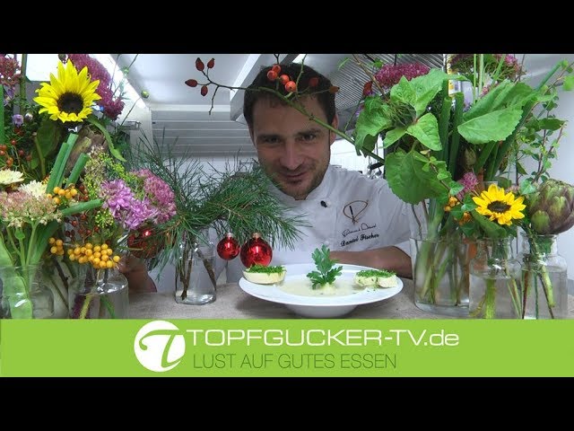 Sellerie - Knoblauch Suppe mit Petersilienbrot | Rezeptempfehlung Topfgucker-TV