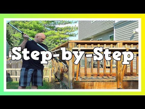 how to apply stain to a deck