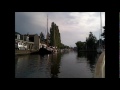 Cruising the Canals in Friesland, Netherlands with bridges and locks (Holland)