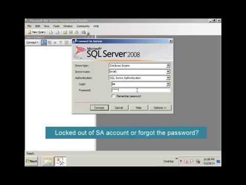how to recover sql server password