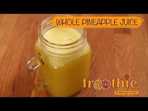 how to juice pineapple with skin