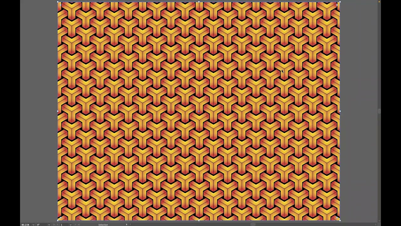 Lapping Geometric Pattern - Adobe Illustrator