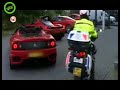 police vs 5 ferrari