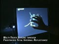 Multi-Touch Sensing through Frustrated Total Internal ReflectionDetecting multiple finger touches on a rear-projection surface.We introduce a simple technique that enables robust multi-touch sensing at a minimum of engineering effort and expense. It relies on frustrated total internal reflection (FTIR), a technique familiar to the biometrics community where it is used for fingerprint image acquisition. It acquires true touch information at high spatial and temporal resolutions, and is scalable to very large installations.Han, J. Y. 2005. Low-Cost Multi-Touch Sensing through Frustrated Total Internal Reflection. In Proceedings of the 18th Annual ACM Symposium on User Interface Software and Technologywww.advancedgui.com