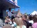 Antony Audenshaw on the U105 stage, Emmerdale Extravaganza