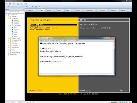 how to sync esxi host time