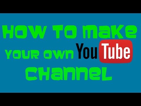 how to create a youtube channel
