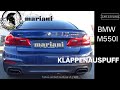 BMW M550i G30 Klappenauspuff Tuning BMW M550i G30 Klappenauspuff Tuning