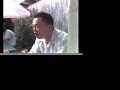Sam Chang eating a Habanero Burger
