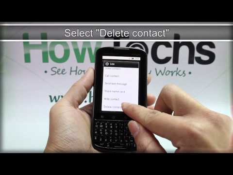 how to delete facebook contacts from droid x