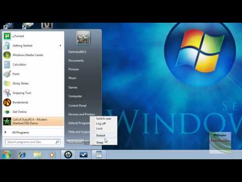 how to enable hibernate option in windows 7