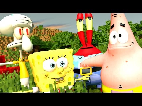 Minecraft Mods - MORPH HIDE AND SEEK - BOB ESPONJA MOD!