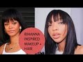 Rihanna Inspired Hair + Makeup