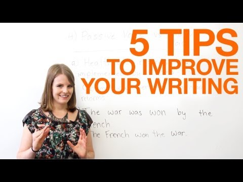 how to improve english writing